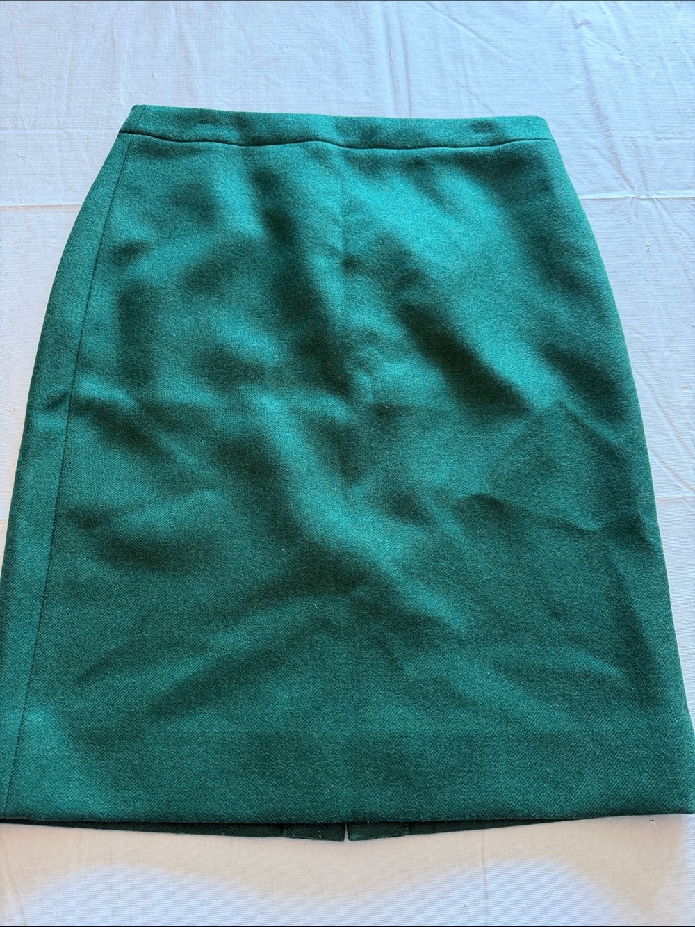 J. Crew Emerald Wool Pencil Skirt